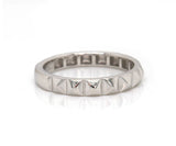 New Gabriel & Co. Pyramid Stud Band Ring in 14K
