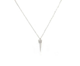 New 0.16ctw Diamond Sharp Nail Pendant Necklace in 18K