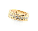New Gabriel & Co. 0.24ctw Diamond Hexagon Pattern Ring in 14K