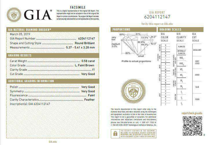 0.65 CTW Round Diamond Halo Pendant Necklace In 14K