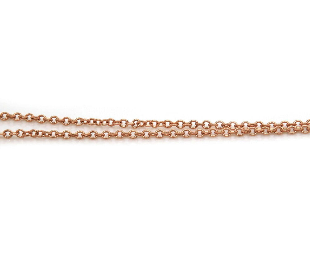 0.56ctw Diamond Solitaire Pendant Necklace 14K Rose Gold W/ Cert