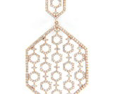 New 2.16ctw Diamond Open Honeycomb Pendant Necklace in 14K
