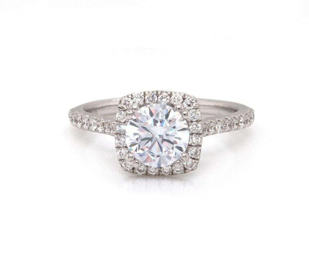 New from Gabriel & Co Halo 0.39 CTW Diamond Semi Mount Ring in 14K