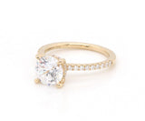 New Gabriel & Co. 0.33ctw Diamond Straight Semi Mount Ring in 14K