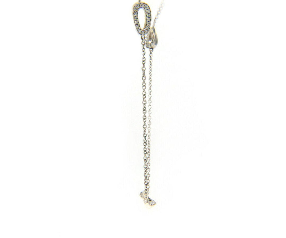 2.15ctw Diamond Open Oval Link Station Necklace in 18K