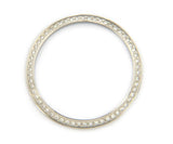 0.90ctw Diamond Watch Bezel in Stainless Steel, 36mm