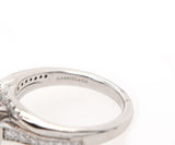 Gabriel & Co. 1.42ctw Round Diamond Halo Swirl Engagement Ring in 14K