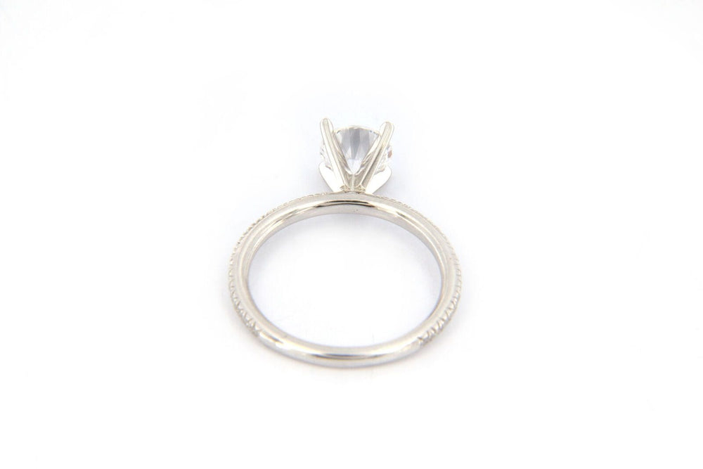 New Gabriel & Co. Diamond Straight Semi Mount Ring in 14K