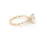 New Gabriel & Co. 0.33ctw Diamond Straight Semi Mount Ring in 14K