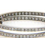 Sonia Bitton 2.75ctw Diamond Oval Inside Out Hoop Earrings in 14K