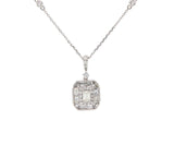 New 1.11ctw Mixed Diamond Pendant Necklace in 14K