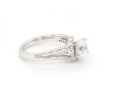 New Gabriel & Co. 0.37ctw Diamond Swirl Semi Mount Ring in 14K