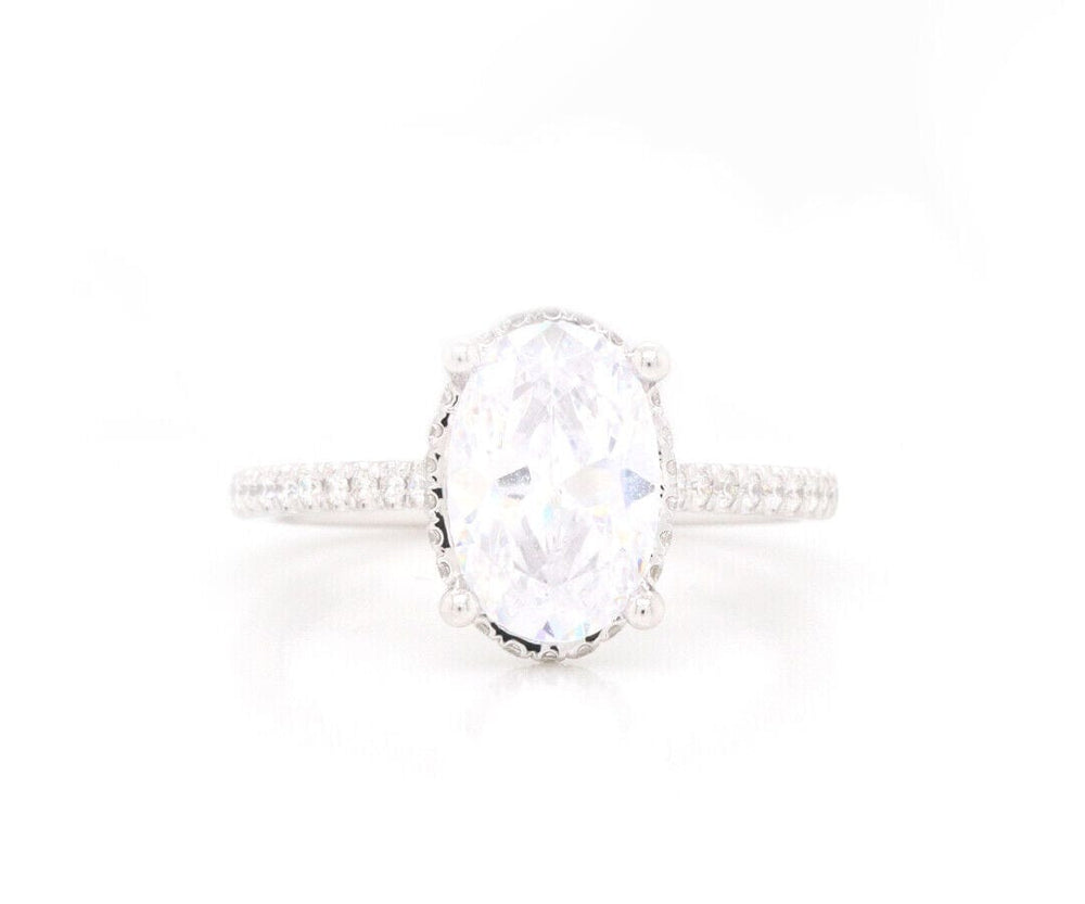 New Gabriel & Co. 0.59ctw Diamond Halo Semi Mount Ring in 14K