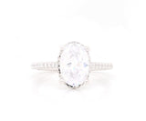 New Gabriel & Co. 0.59ctw Diamond Halo Semi Mount Ring in 14K