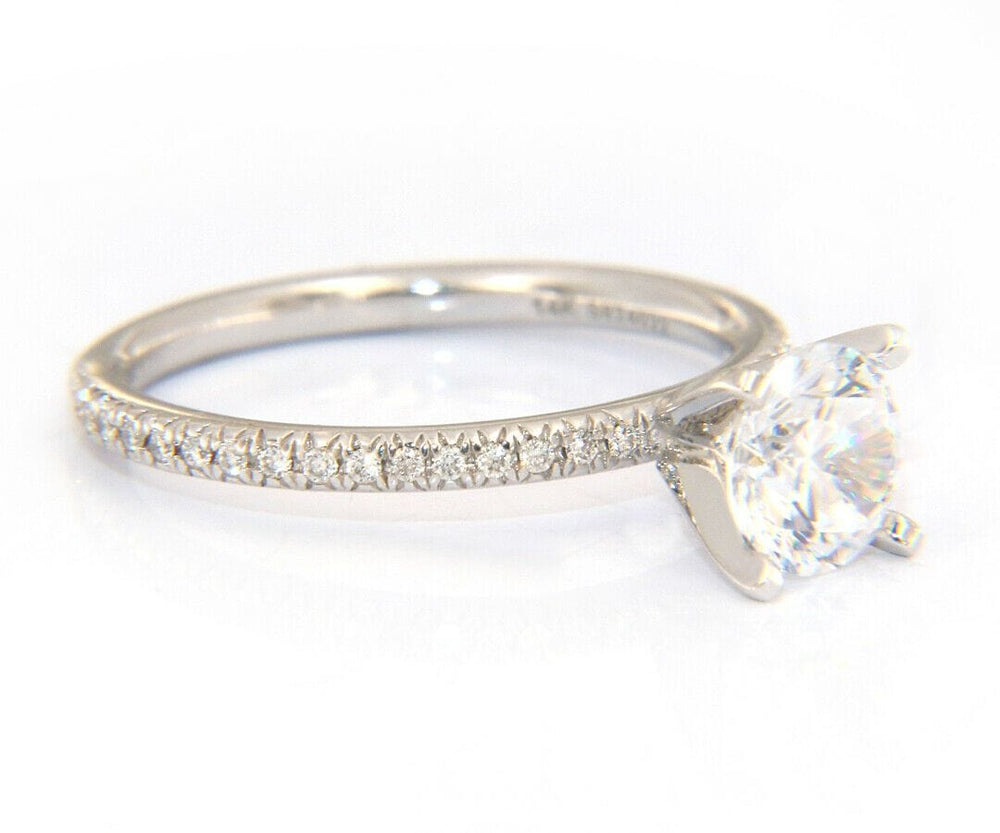 New Gabriel & Co. Diamond Straight Semi Mount Ring in 14K