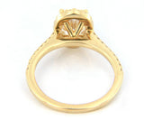 New Gabriel & Co. Oval Diamond Halo Semi Mount Ring in 14K