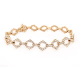 New 4.00ctw Diamond Open Link Bracelet in 14K