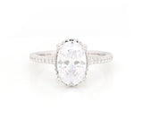 New Gabriel & Co. 0.59ctw Diamond Halo Semi Mount Ring in 14K