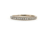 0.16ctw Diamond Slender Wedding Band Ring in 18K