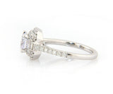 New Gabriel & Co. 0.60ctw Cushion Double Frame Semi Mount Ring in 14K