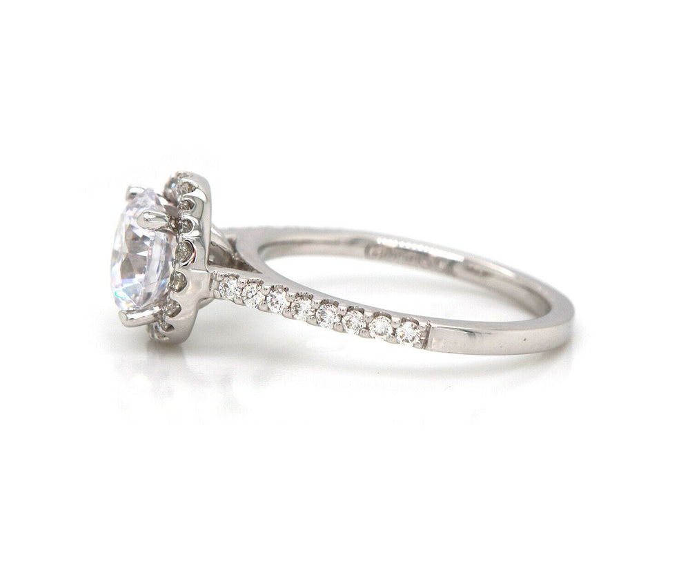 New Gabriel & Co. Diamond Halo Semi Mount Ring in 14K