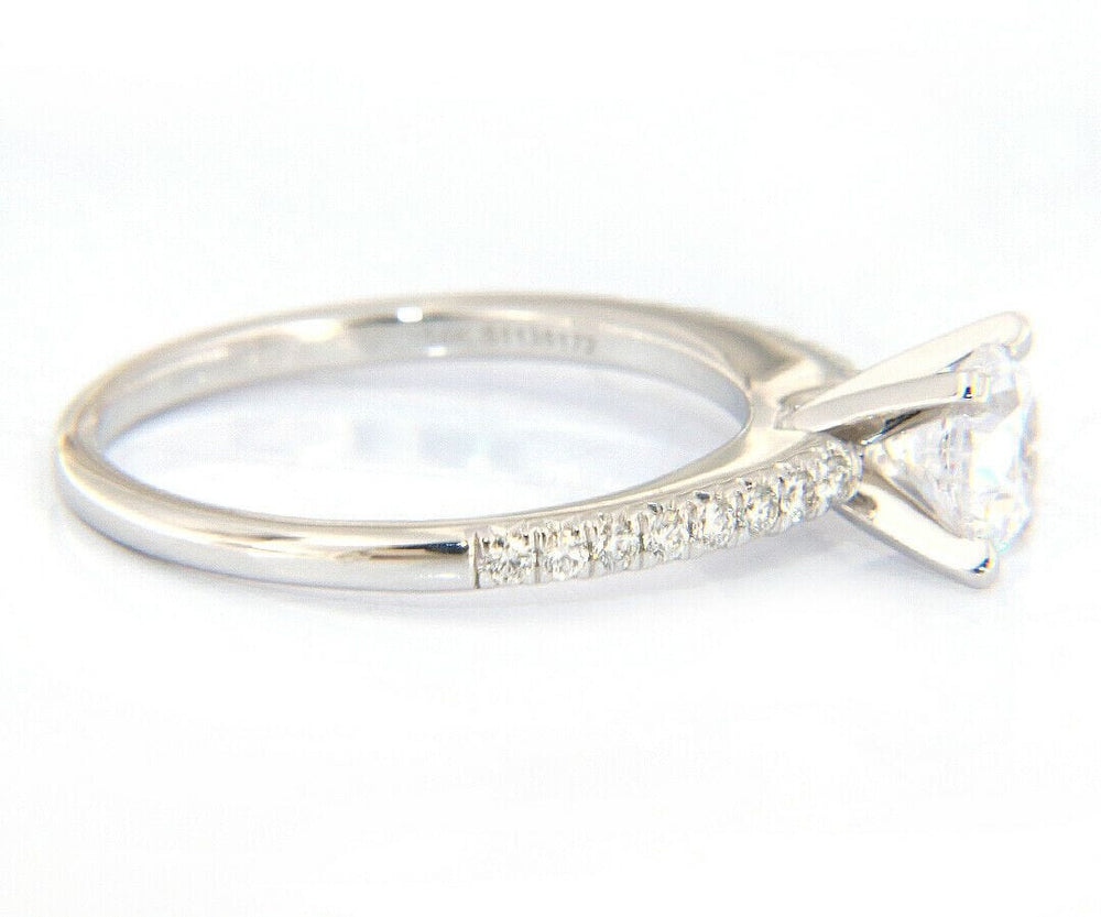 New Gabriel & Co. 0.15ctw Diamond Straight Semi Mount Ring in 14K
