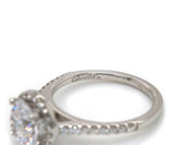 New Gabriel & Co. Diamond Halo Semi Mount Ring in 14K