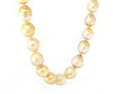 9.0  12.5 MM Cultured South Sea Pearl Strand Necklace in 14K