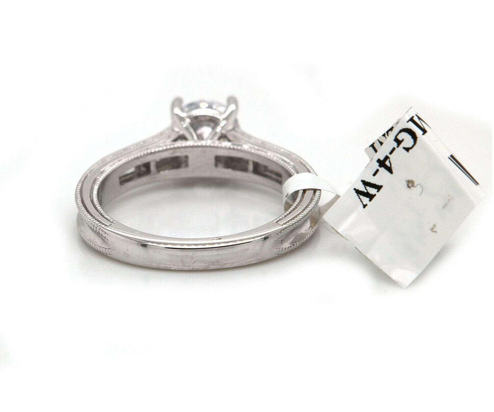 0.36 CTW Frederic Sage Side Baguette Diamond Semi Mount Ring In 14K