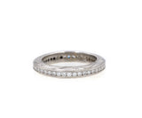0.35ctw Diamond Heirloom Engraved Eternity Band Ring in 18K