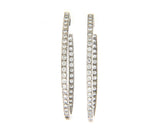 Sonia Bitton 2.75ctw Diamond Oval Inside Out Hoop Earrings in 14K
