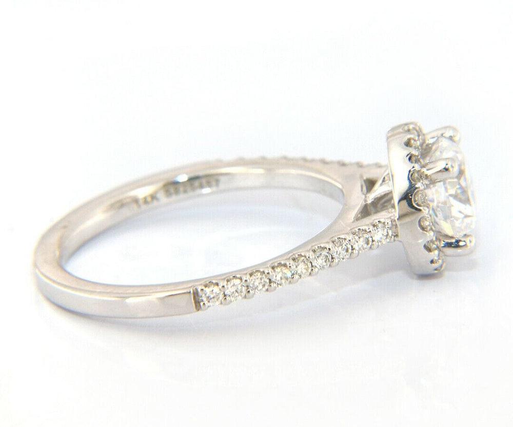 New Gabriel & Co. Diamond Halo Semi Mount Ring in 14kt