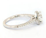 New Gabriel & Co. Diamond Halo Semi Mount Ring in 14kt