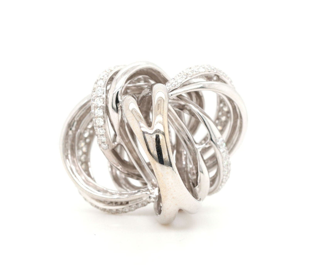 Odelia 3.00ctw Diamond Multi Swirl Cocktail Ring in 18K