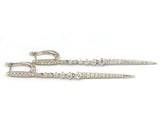 Dazzling Gabriel & Co 0.94 CTW Diamond Dangle Earrings in 14K, New