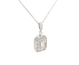 New 1.11ctw Mixed Diamond Pendant Necklace in 14K