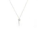 New 0.16ctw Diamond Sharp Nail Pendant Necklace in 18K