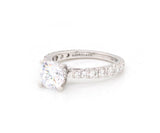 New Gabriel & Co. 0.81ctw Diamond Straight Semi Mount Ring in 14K