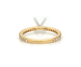 New Gabriel & Co. 0.36ctw Diamond Straight Semi Mount Ring in 14K