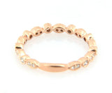 New Gabriel & Co. 0.24ctw Marquise and Circle Alternating Band Ring in 14K