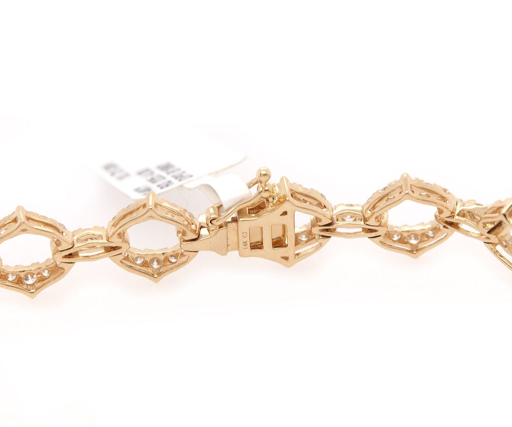 New 4.00ctw Diamond Open Link Bracelet in 14K