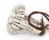 New Frederic Sage 1.45ctw Diamond Rose Flower Semi Mount Ring in 14K