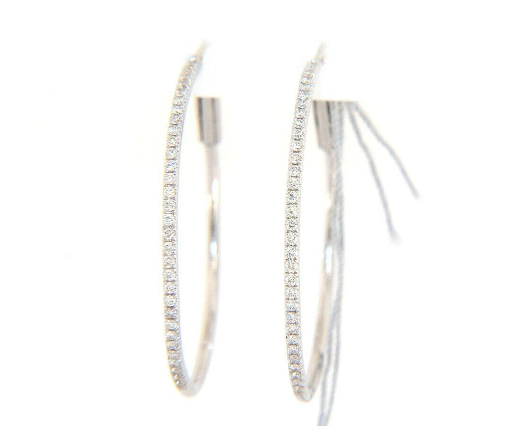 New 0.25ctw Diamond Hoop Earrings in 14K