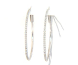 New 0.25ctw Diamond Hoop Earrings in 14K