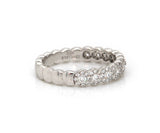 New Gabriel & Co. Straight Scalloped Diamond Anniversary Band Ring in 14K