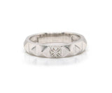 New Gabriel & Co. Pave Diamond Pyramid Stud Band Ring in 14K