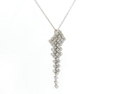 New 0.64ctw Diamond Floating Kite Pendant Necklace in 14K