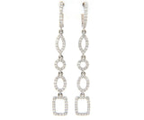 New Odelia 1.03ctw Diamond Mixed Shape Dangle Earrings in 18K