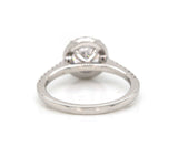 New Gabriel & Co. Diamond Halo Semi Mount Ring in 14K