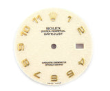 Original Rolex Datejust White Cream Jubilee Dial, Fits 36mm